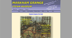 Desktop Screenshot of markhamgrangesteammuseum.co.uk
