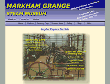 Tablet Screenshot of markhamgrangesteammuseum.co.uk